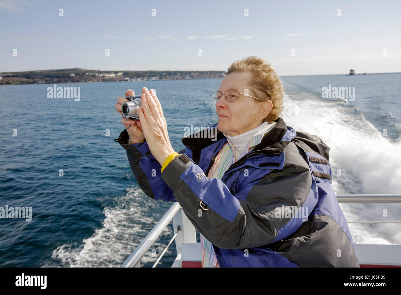 Mackinac Island Michigan,Historic State Parks Park Mackinaw,Straits of,Lake Huron,Arnold Line Ferry,Arnold Transit Company,to Mackinaw City,catamaran, Stock Photo