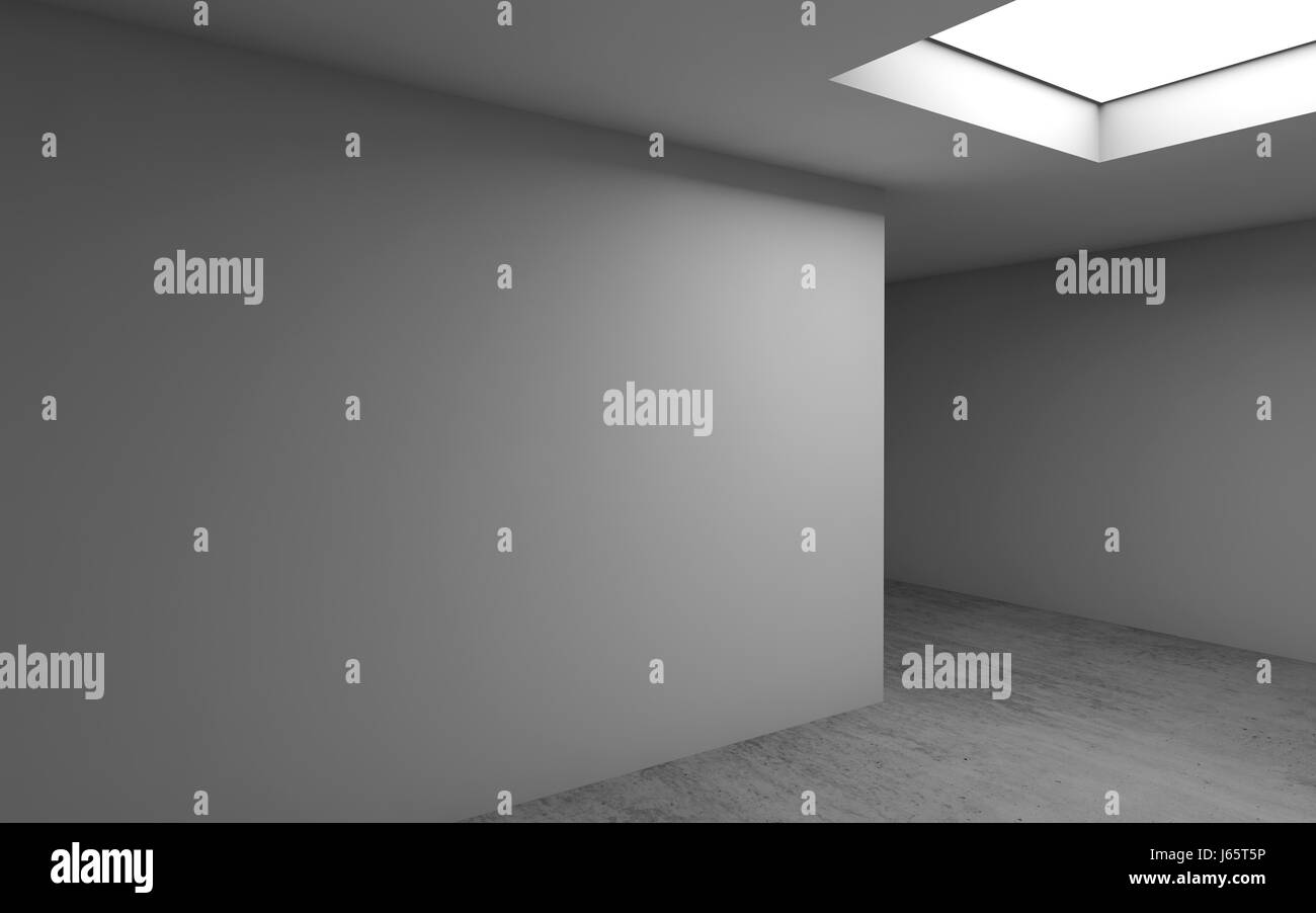 Abstract contemporary architecture template, empty room interior