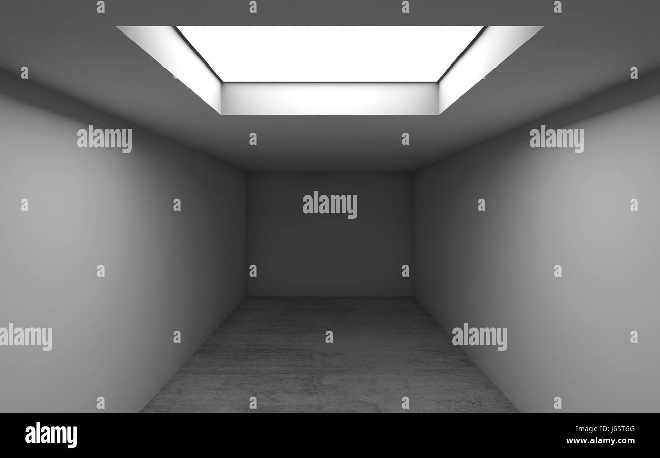 Abstract contemporary architecture template, empty room interior