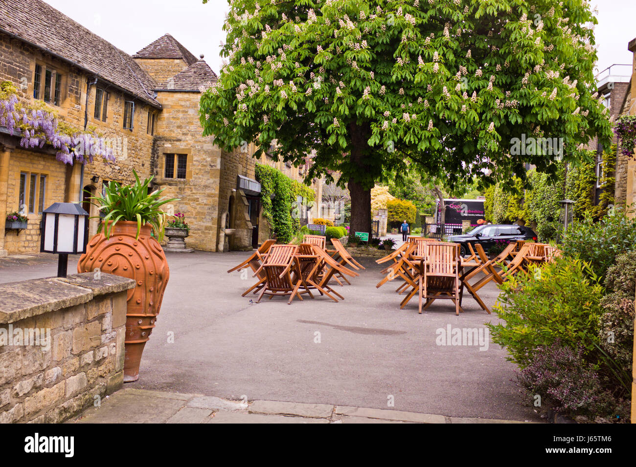 Broadway,Old Cotswold Village with Hotel Lygon Arms old establishment