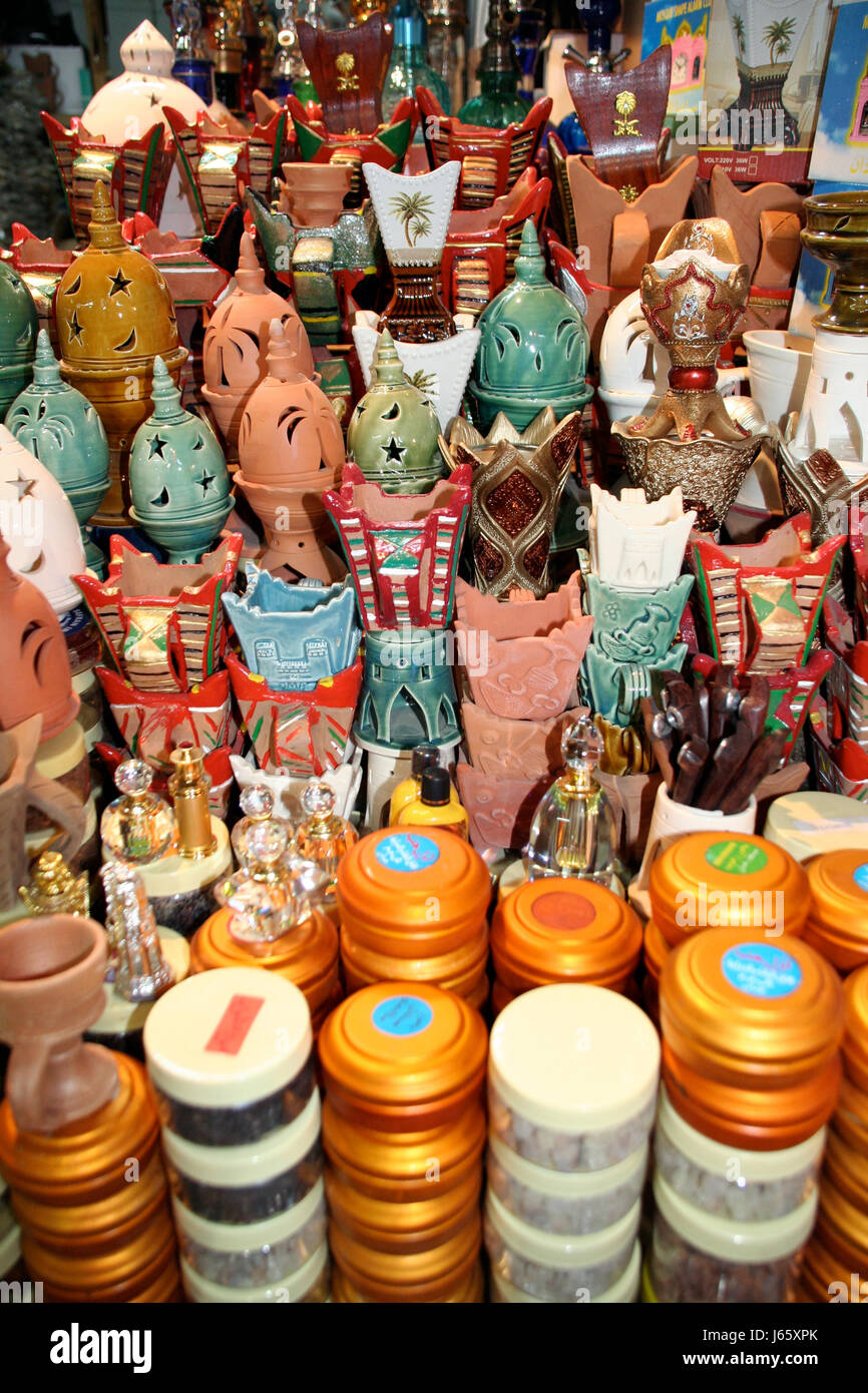 Frankincense and bukhoor, Muttrah Souk, Muscat, Oman Stock Photo
