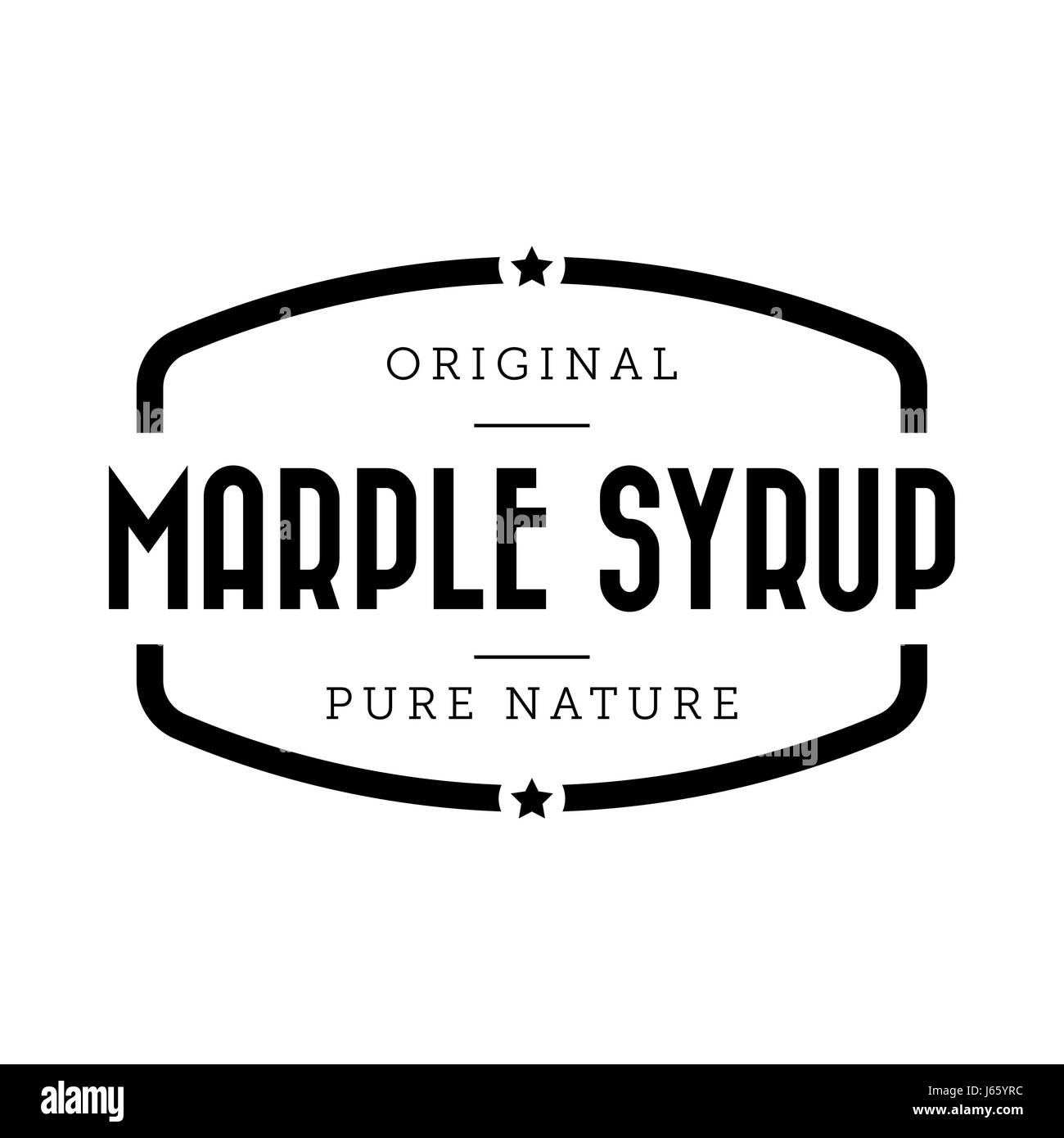 Marple Syrup vintage sign vector Stock Vector Image & Art Alamy