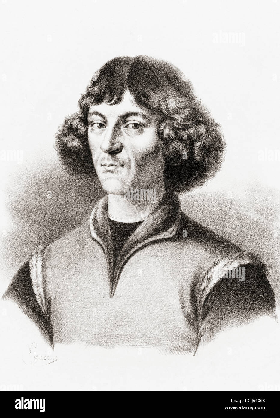 Nicolaus Copernicus, 1473 - 1543. Polish Renaissance astronomer and priest. Stock Photo