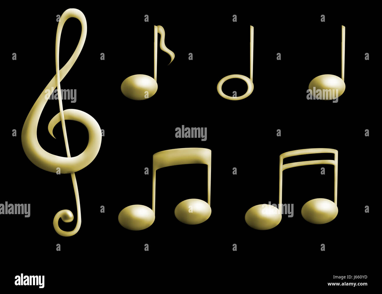 music notes clef treble clef music notes sign signal tones wave notes  graphic Stock Photo - Alamy