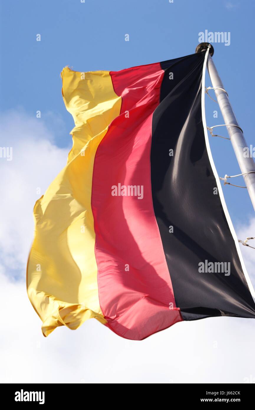 flag politics economic crisis german federal republic germany pictogram symbol Stock Photo