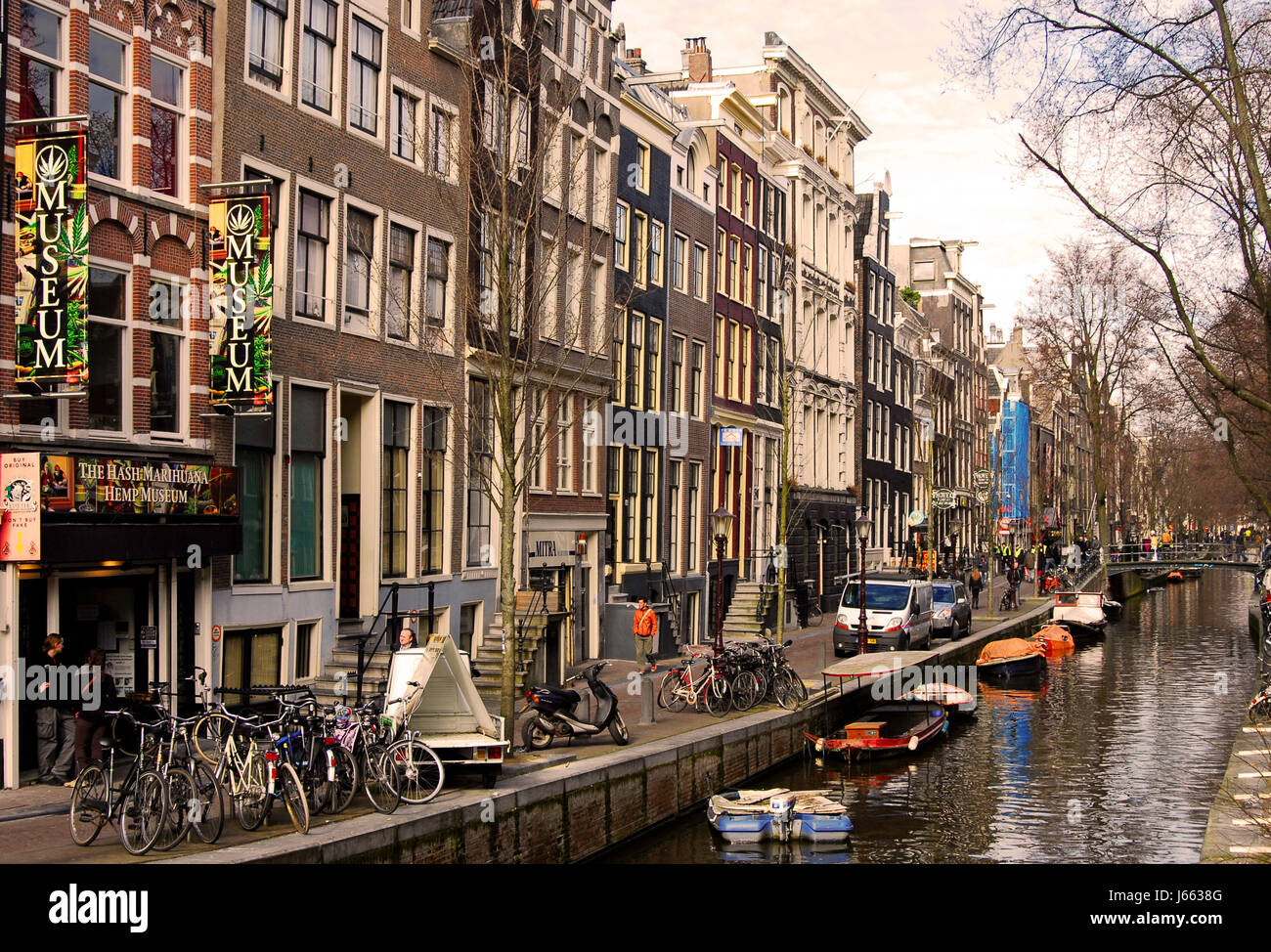 amsterdam houses coloured colourful gorgeous multifarious richly coloured old Stock Photo