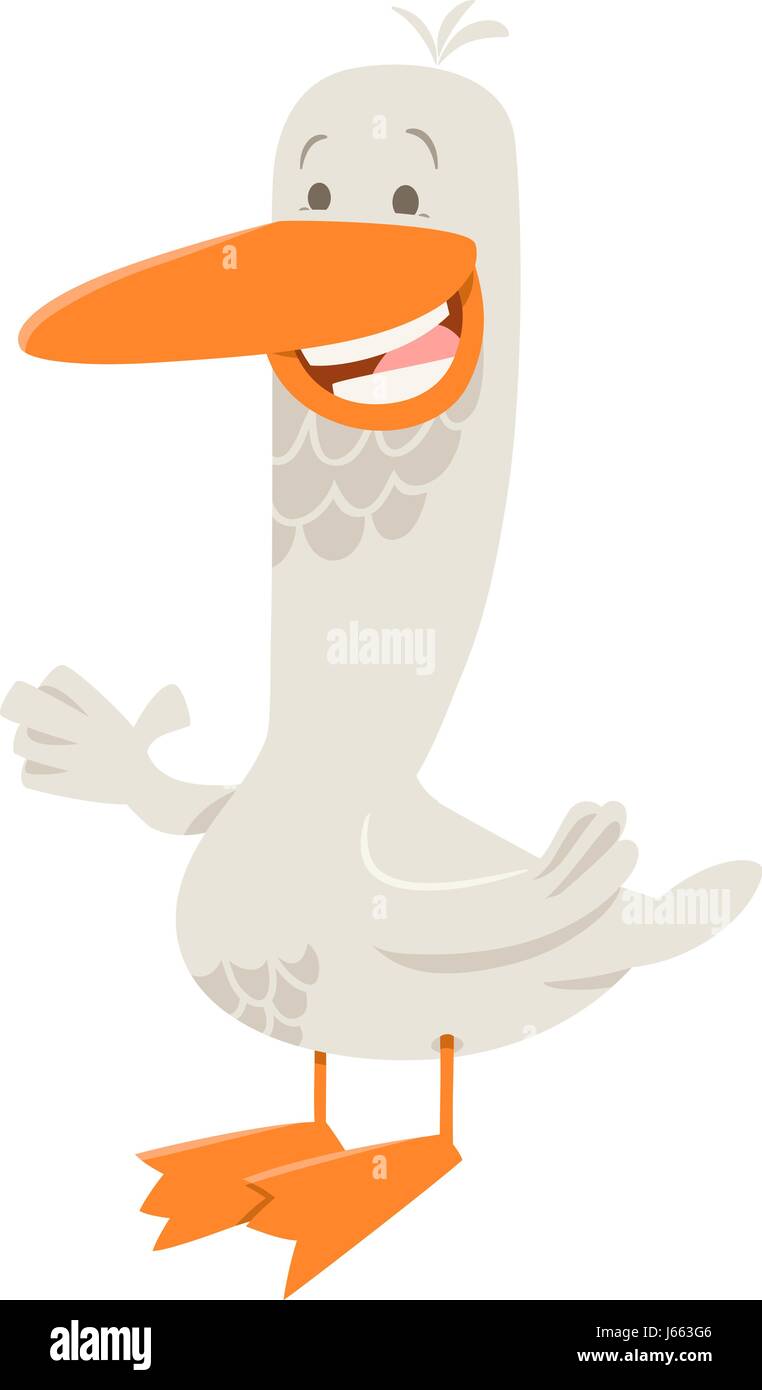 Cute Brown Chinese Goose Standing with Line Art Drawing, Animal Birds,  Vector Character Illustration, Cartoon Mascot Logo in Isolated White  Background Stock Vector Image & Art - Alamy