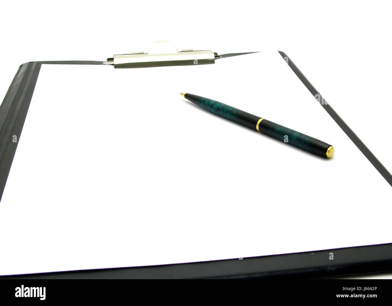 writing pad with pen Stock Photo Alamy