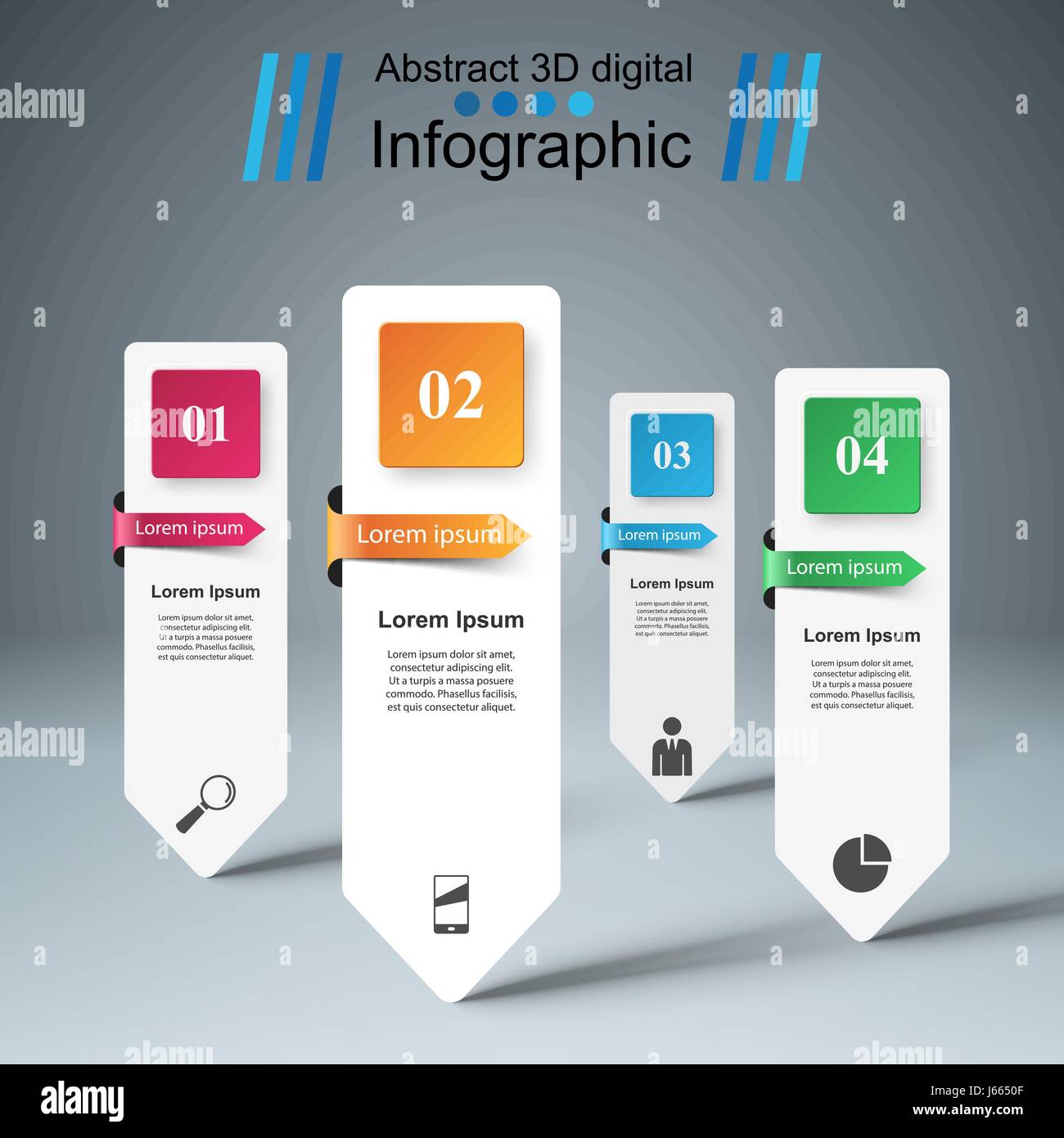 Origami Inforgraphics Business Infographics origami style Vector illustration Stock Vector ...