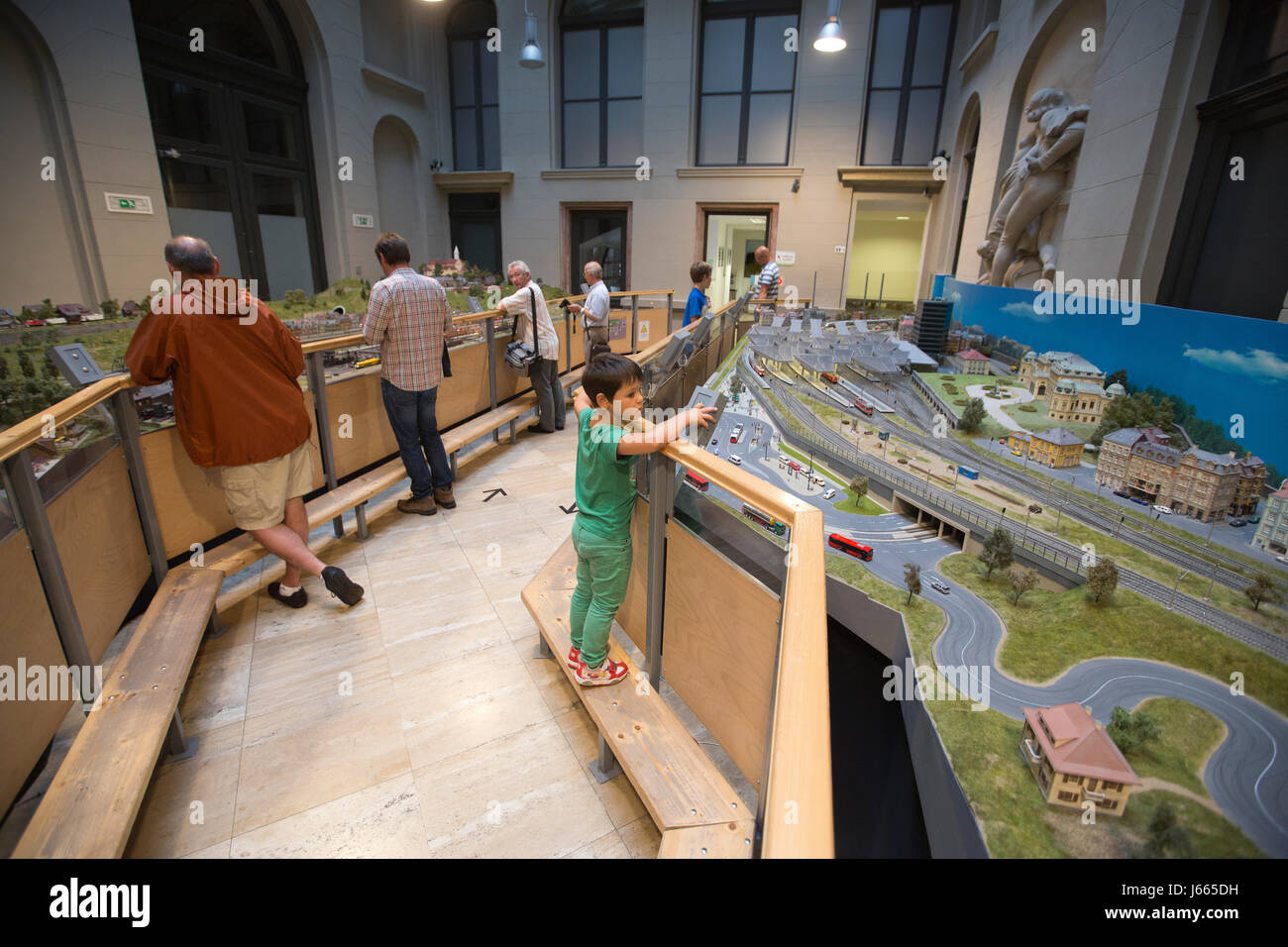 Miniversum Budapest Model Train Table located in the historic Krausz