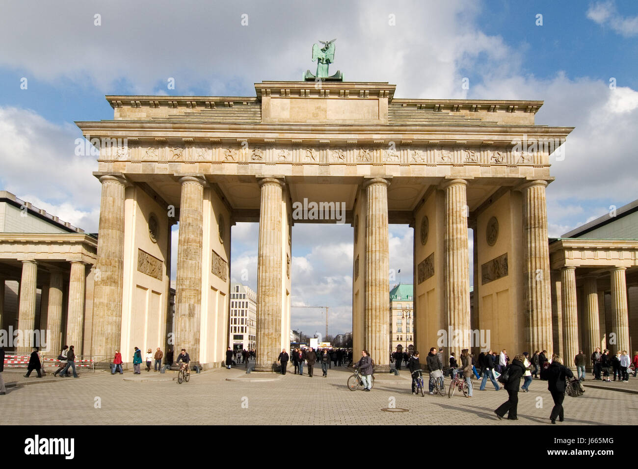 story goal passage gate archgway gantry berlin germany german federal ...