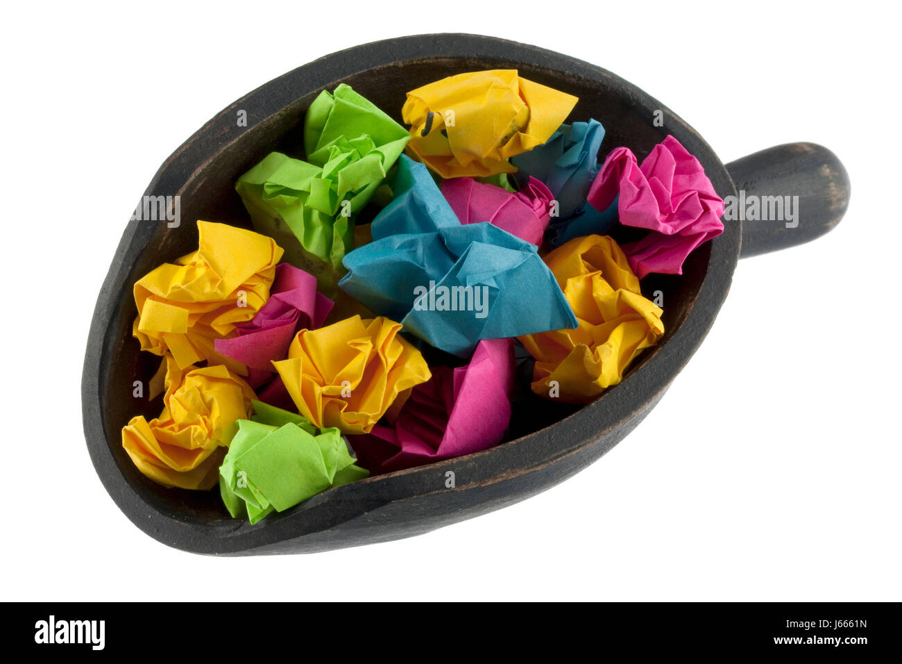 recycling crumbled scoop sheet of paper paper blue model design project