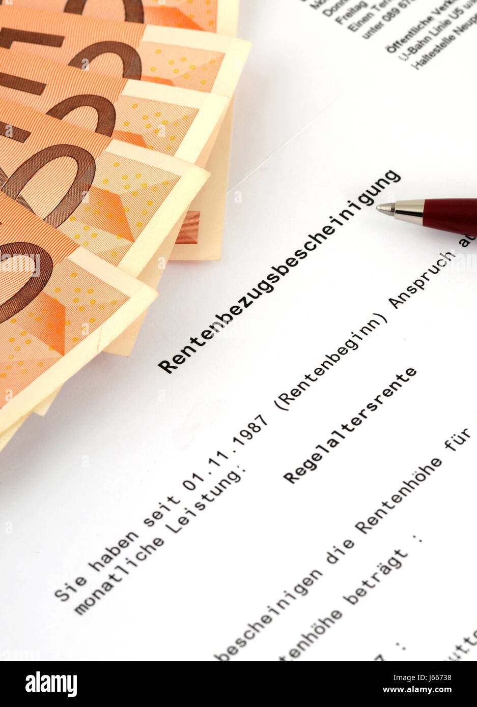 Rentenbezugsbescheinigung hi-res stock photography and images - Alamy