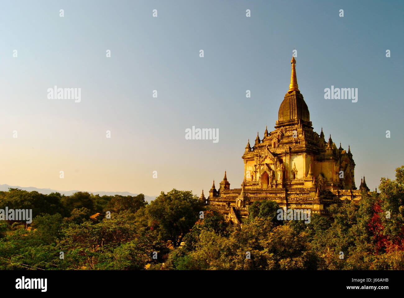 Beautiful ancient temples of Bagan, Myanmar Stock Photo