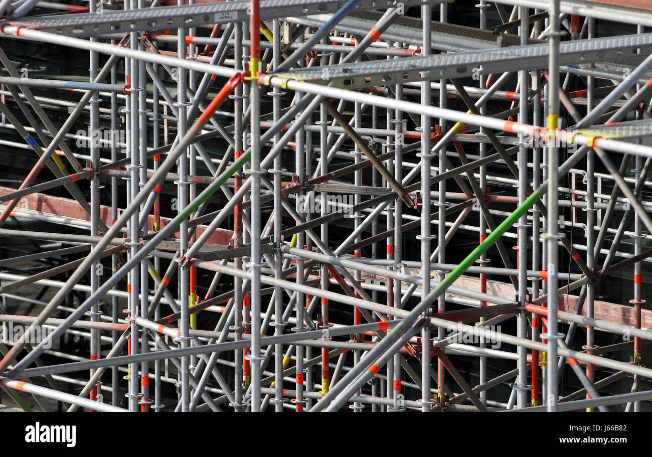 scaffold scaffolding business dealings deal business transaction business Stock Photo