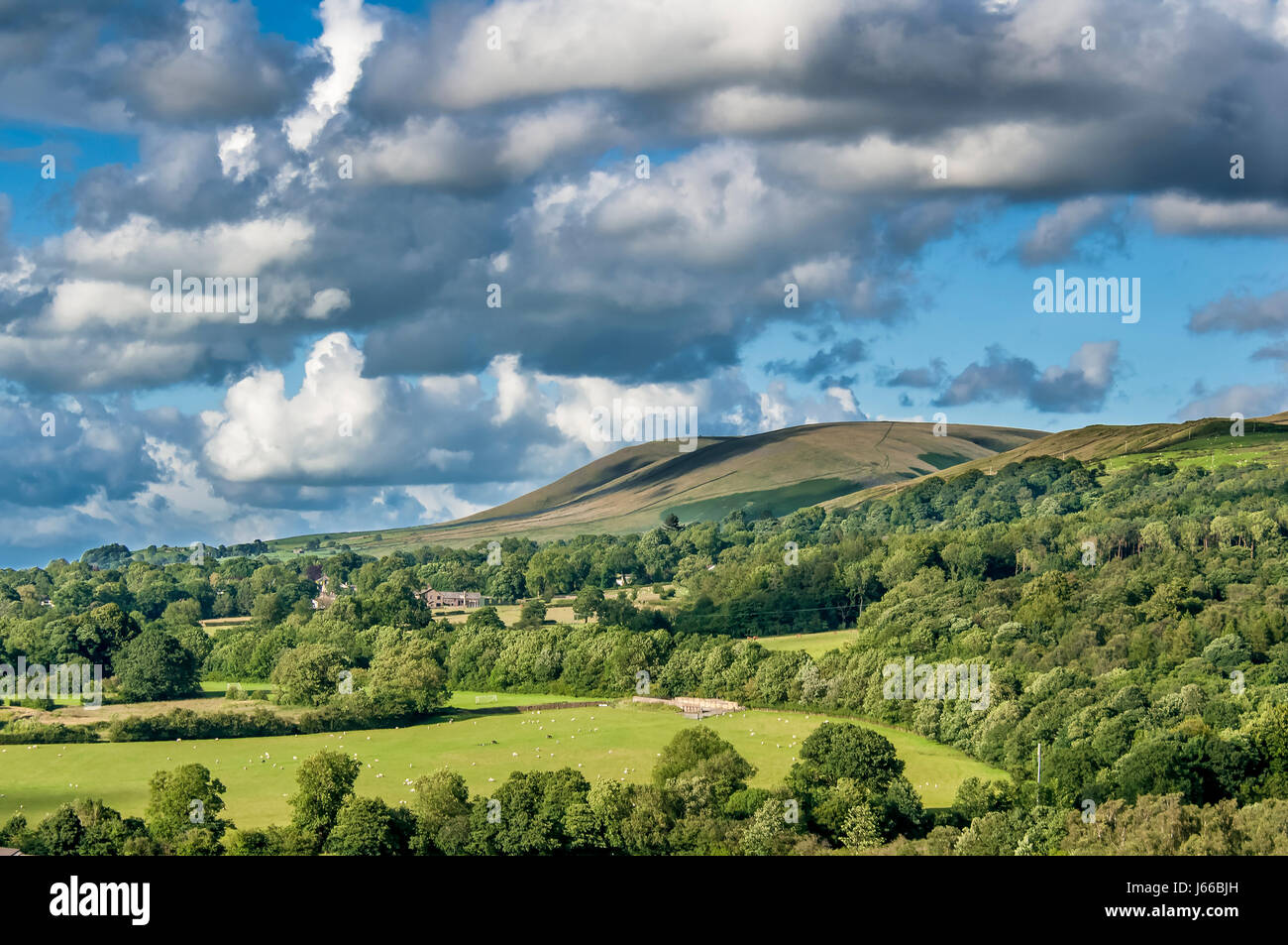 Pendle Hill in Lancashire Stock Photo