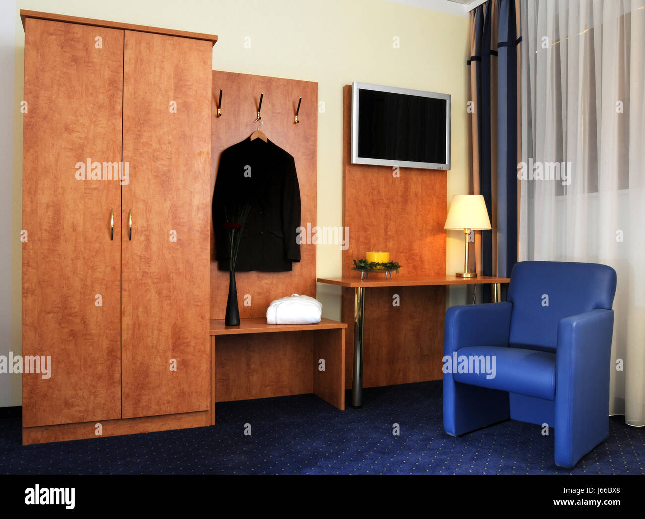 hotel room cloakroom hallstand cupboard closet travel indoor photo