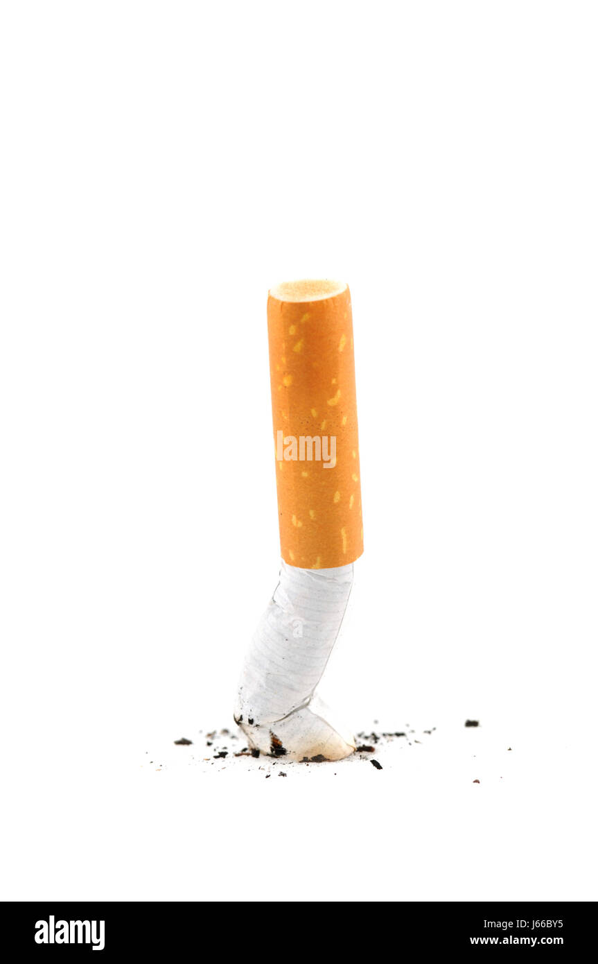 the last cigarette Stock Photo