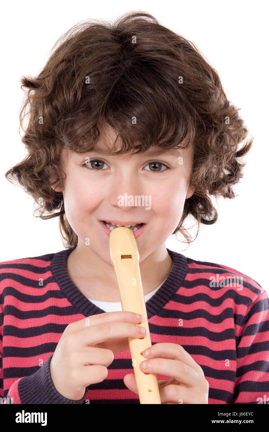 Young boy playing the flute hires stock photography and images Alamy