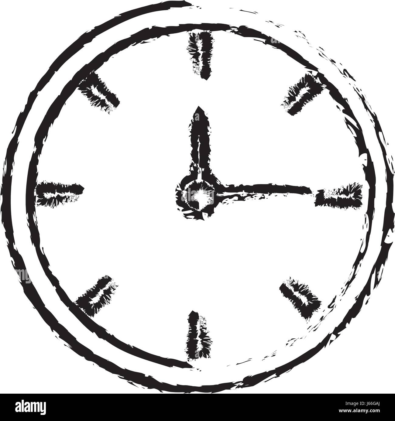 sketh clock time hour minute image Stock Vector Image & Art Alamy