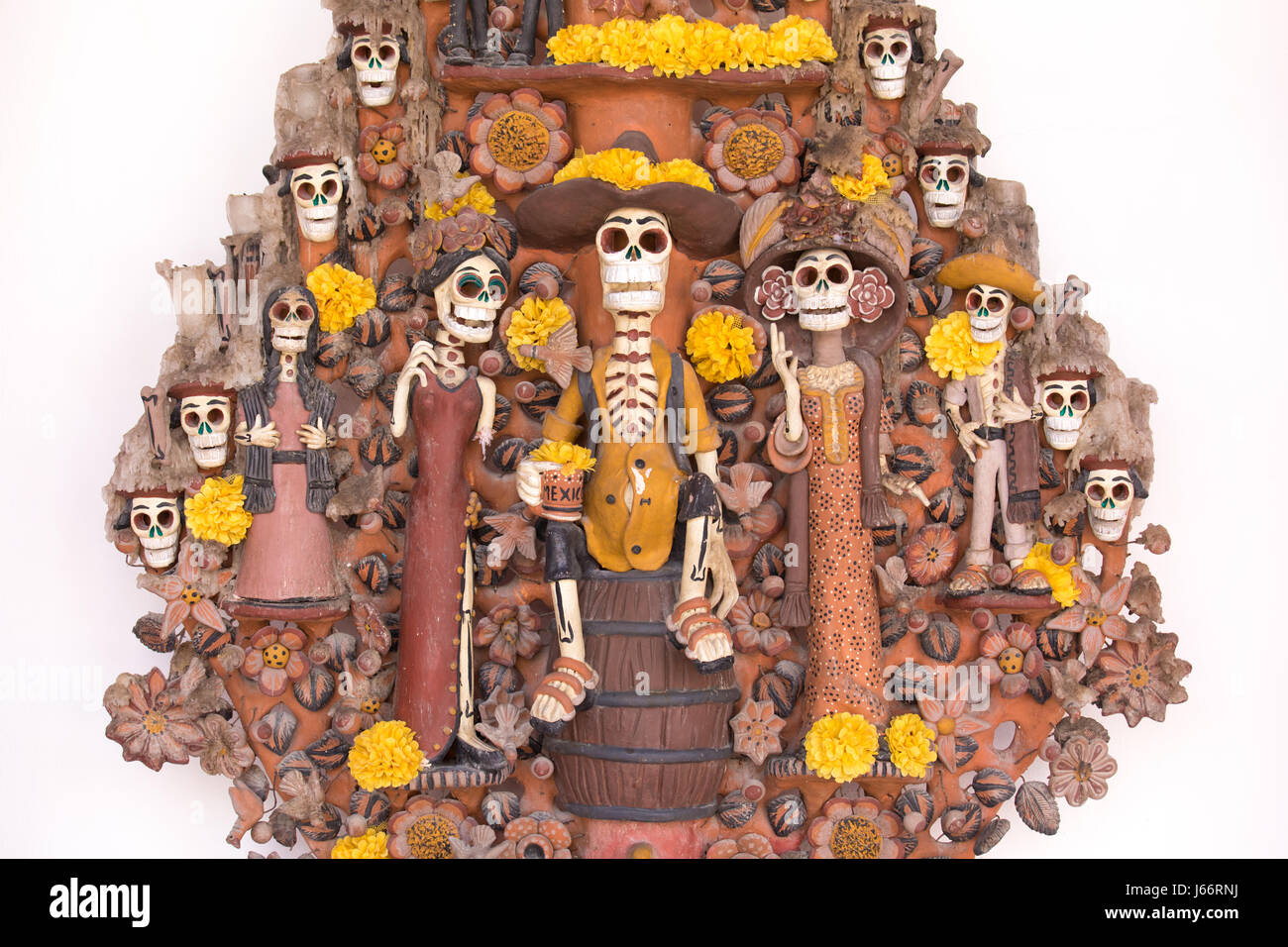 Traditional Day of the Dead decorations. Tulum, Mexico Stock Photo Alamy
