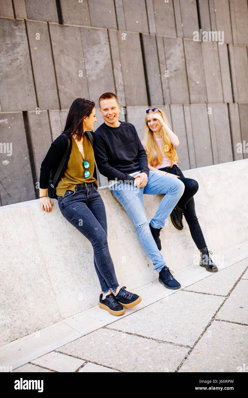 Urban young people hanging out Stock Photo - Alamy