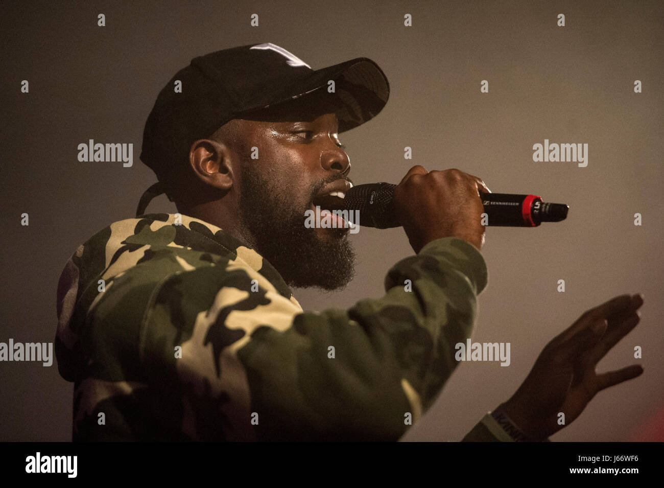 Ghetts performing on the YouTube presents stage at the Great Escape ...