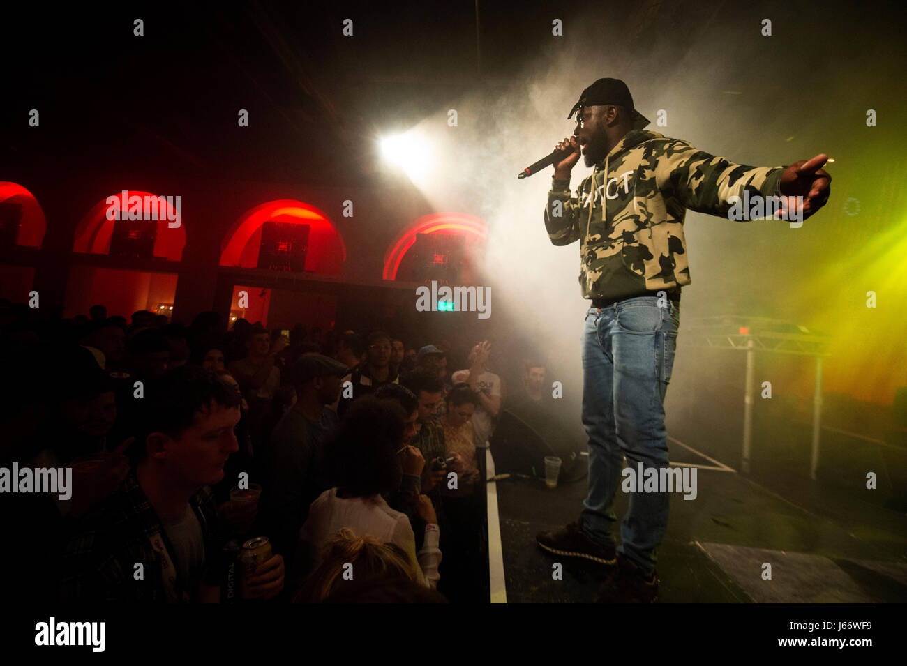 Ghetts performing on the YouTube presents stage at the Great Escape ...