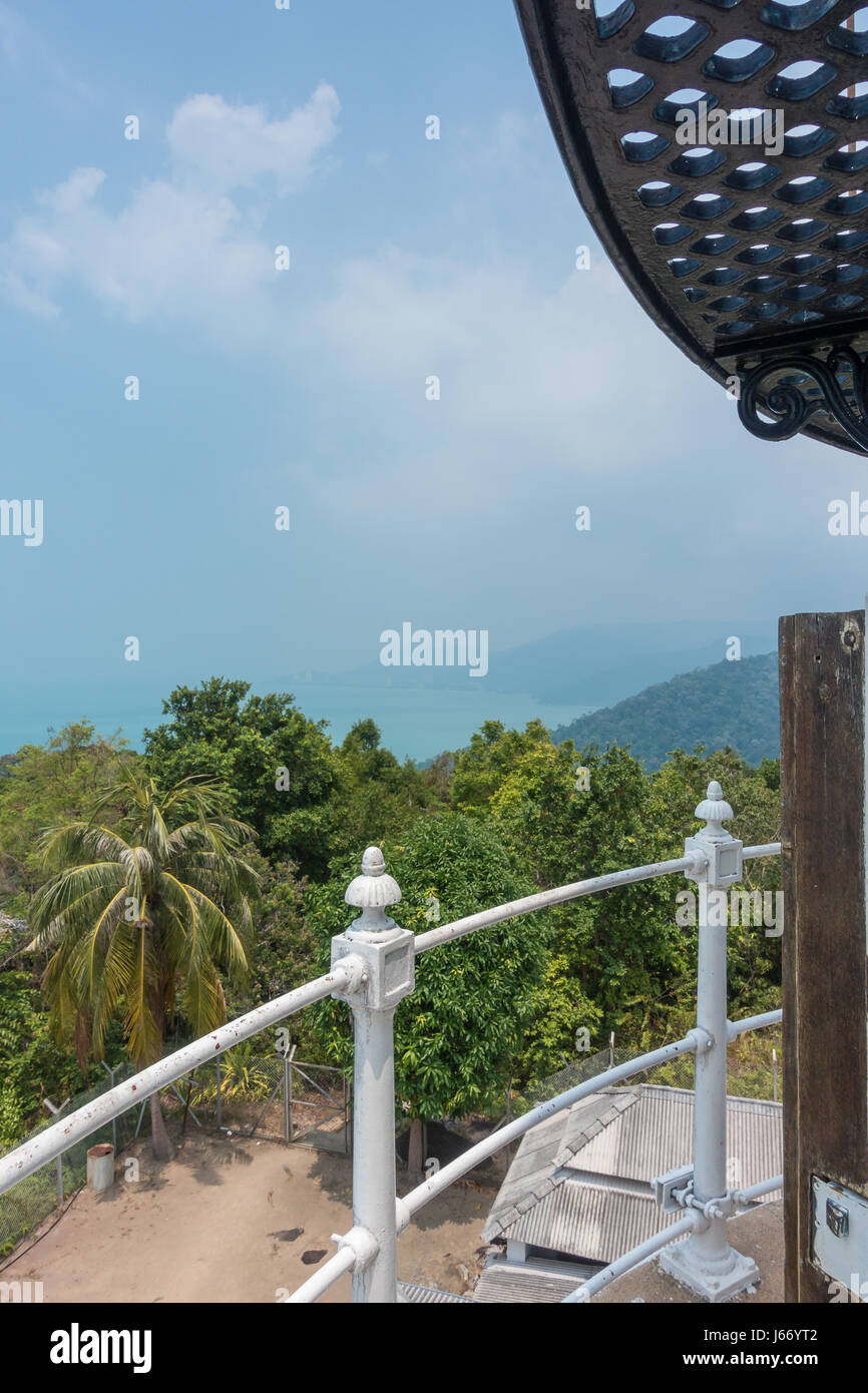 The hiking trail to Monkey Beach and Muka Head lighthouse in Penang National Park, Malaysia. Stock Photo