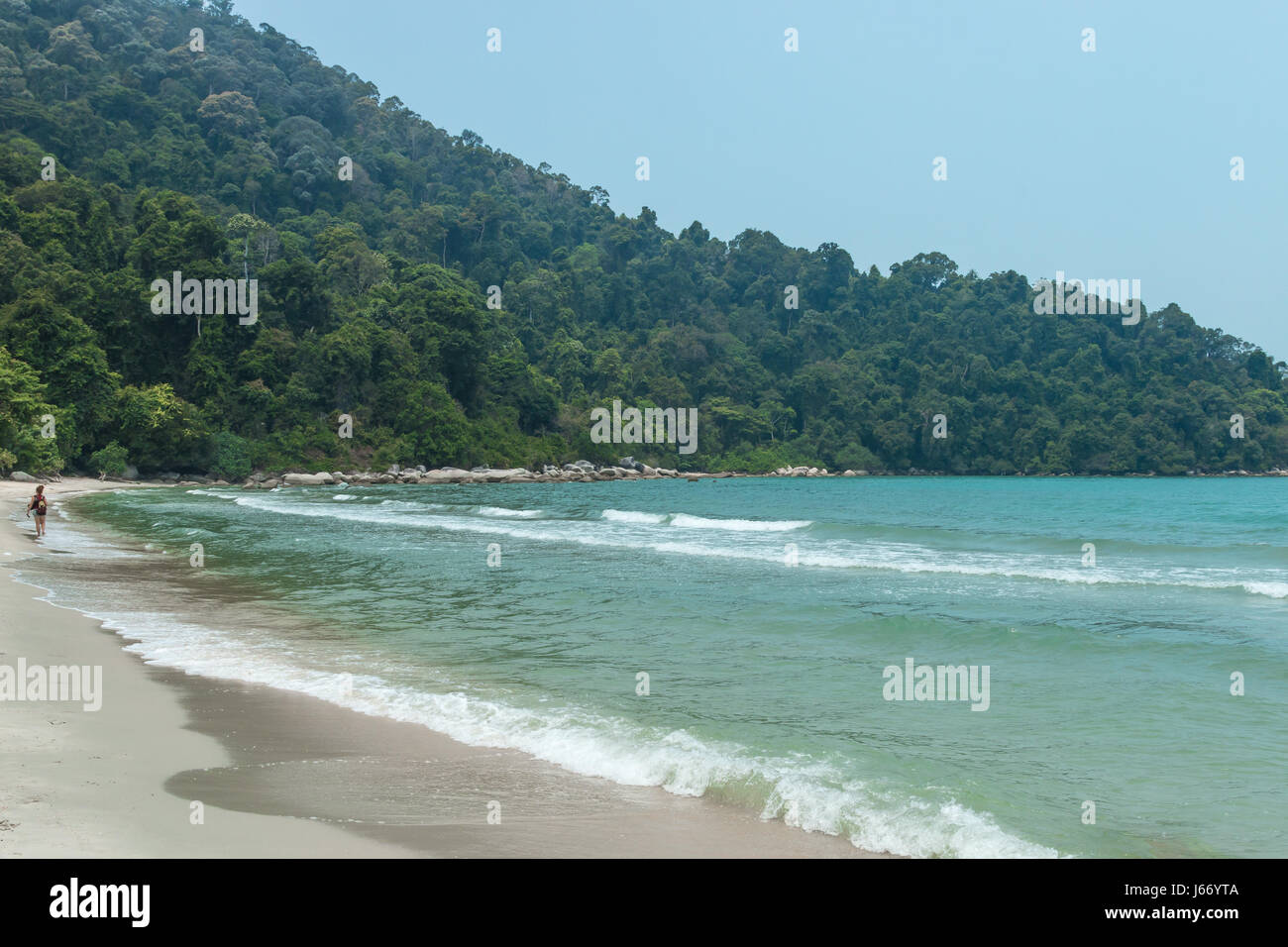 The Hiking Trail To Monkey Beach And Muka Head Lighthouse In Penang Stock Photo Alamy