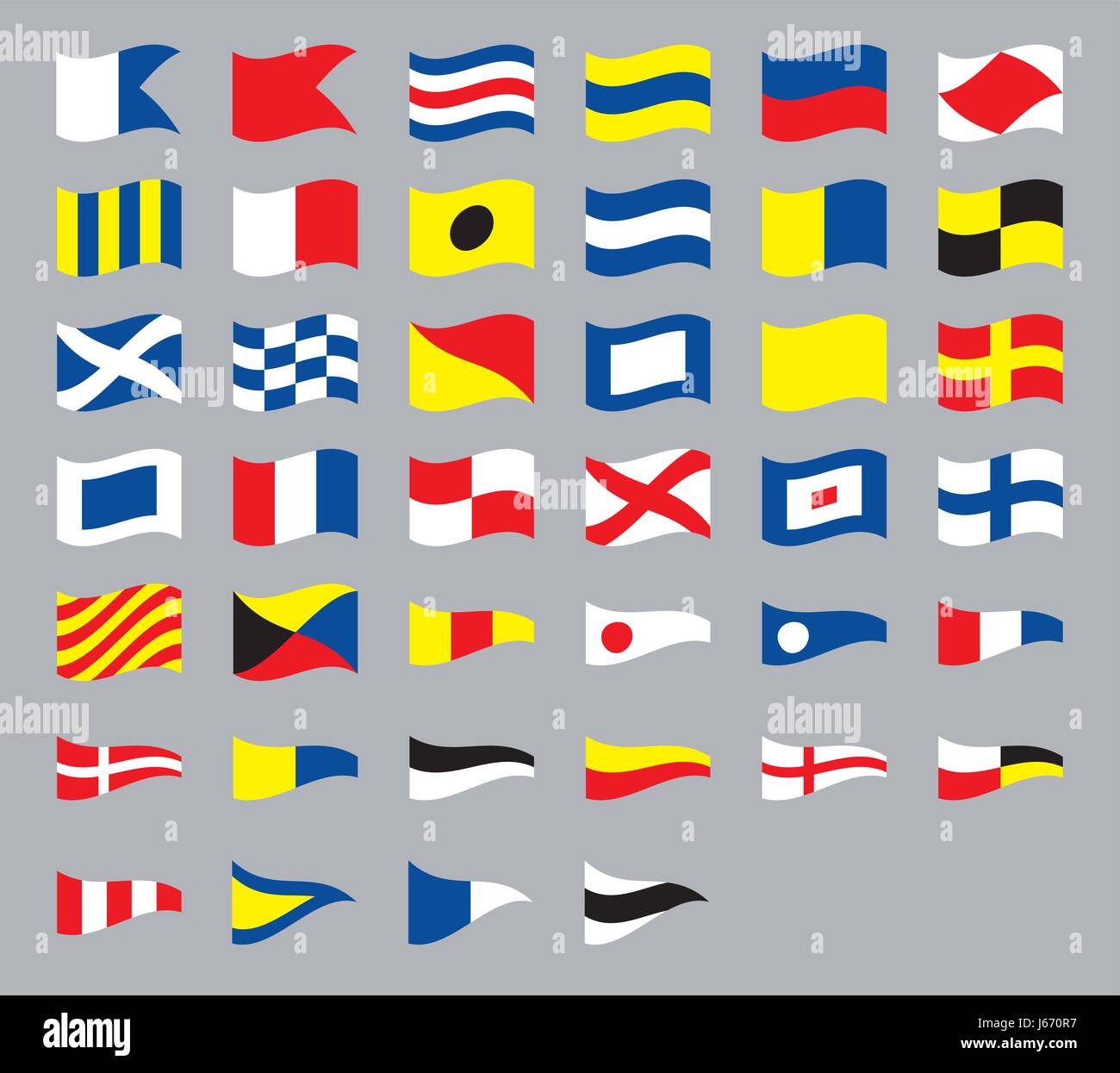 International maritime signal flags hires stock photography and images