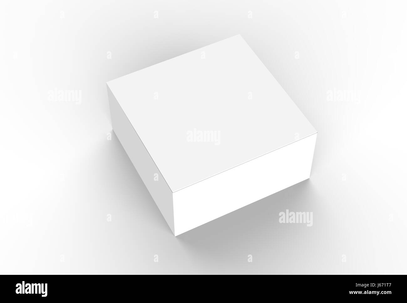 White cardboard box mock up. 3D illustrating Stock Photo - Alamy