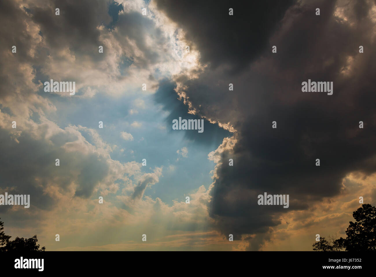 sunset sky with multicolor clouds sunset sky clouds Stock Photo - Alamy