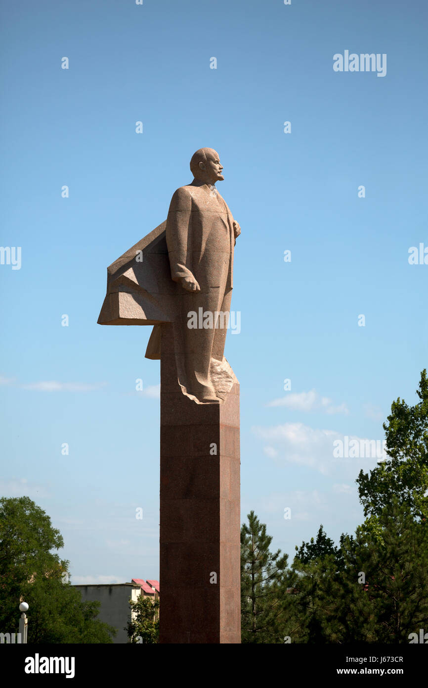 Tiraspol, Republic of Moldova, Lenindenkmal Stock Photo