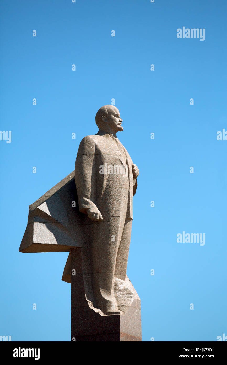 Tiraspol, Republic of Moldova, Lenindenkmal Stock Photo
