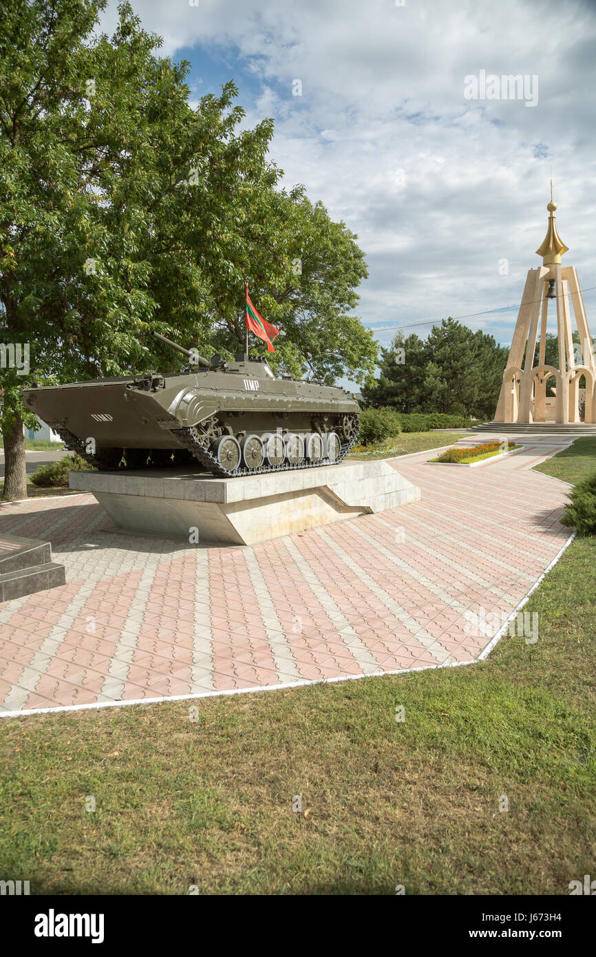 Bender, Republic of Moldova, Memorial to the Transnistria conflict Stock Photo