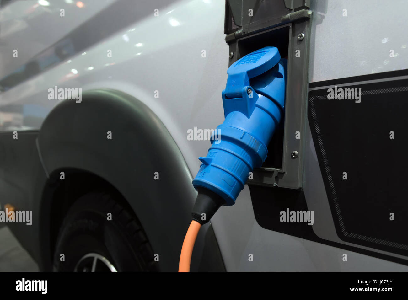 Power supply for electric car charging. Electric car charging station