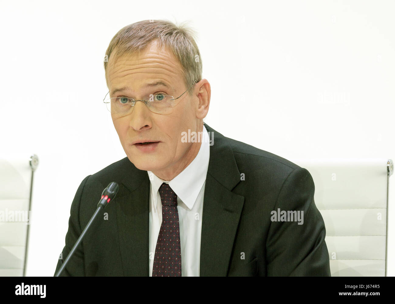 Wreschen, Poland, Eckhard Scholz, CEO of VW Commercial Vehicles Stock Photo