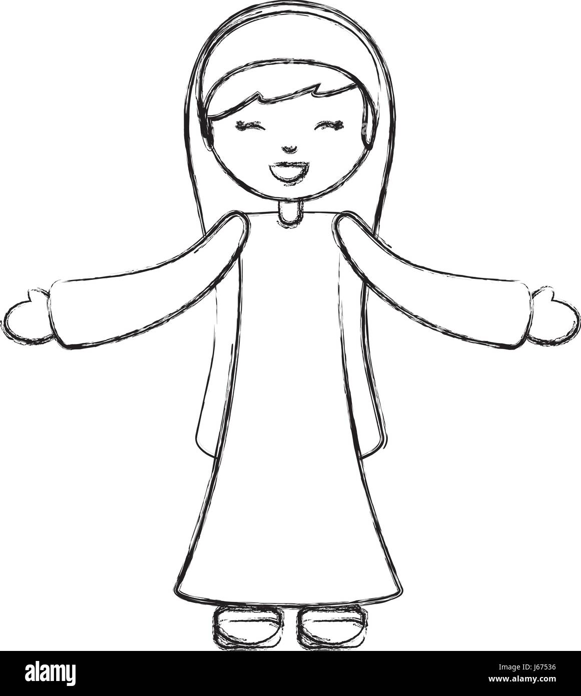 holy mary virgin character Stock Vector Image &amp; Art - Alamy