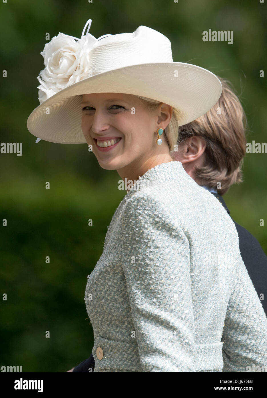 Lady Gabriella Windsor arrives ahead of the wedding of Pippa Middleton