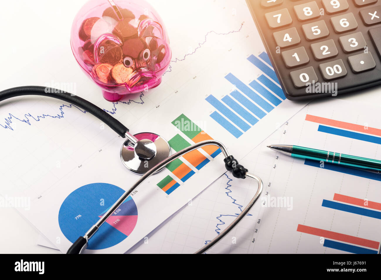 health care costs and budget planning concept Stock Photo