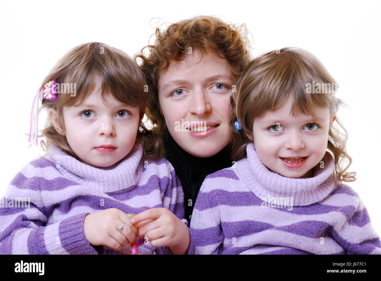 mother with twins Stock Photo - Alamy
