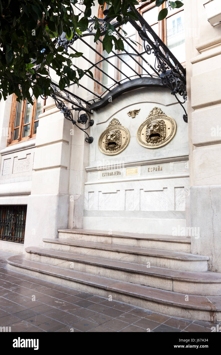 Mailbox of central post office. Valencia, Spain Stock Photo Alamy
