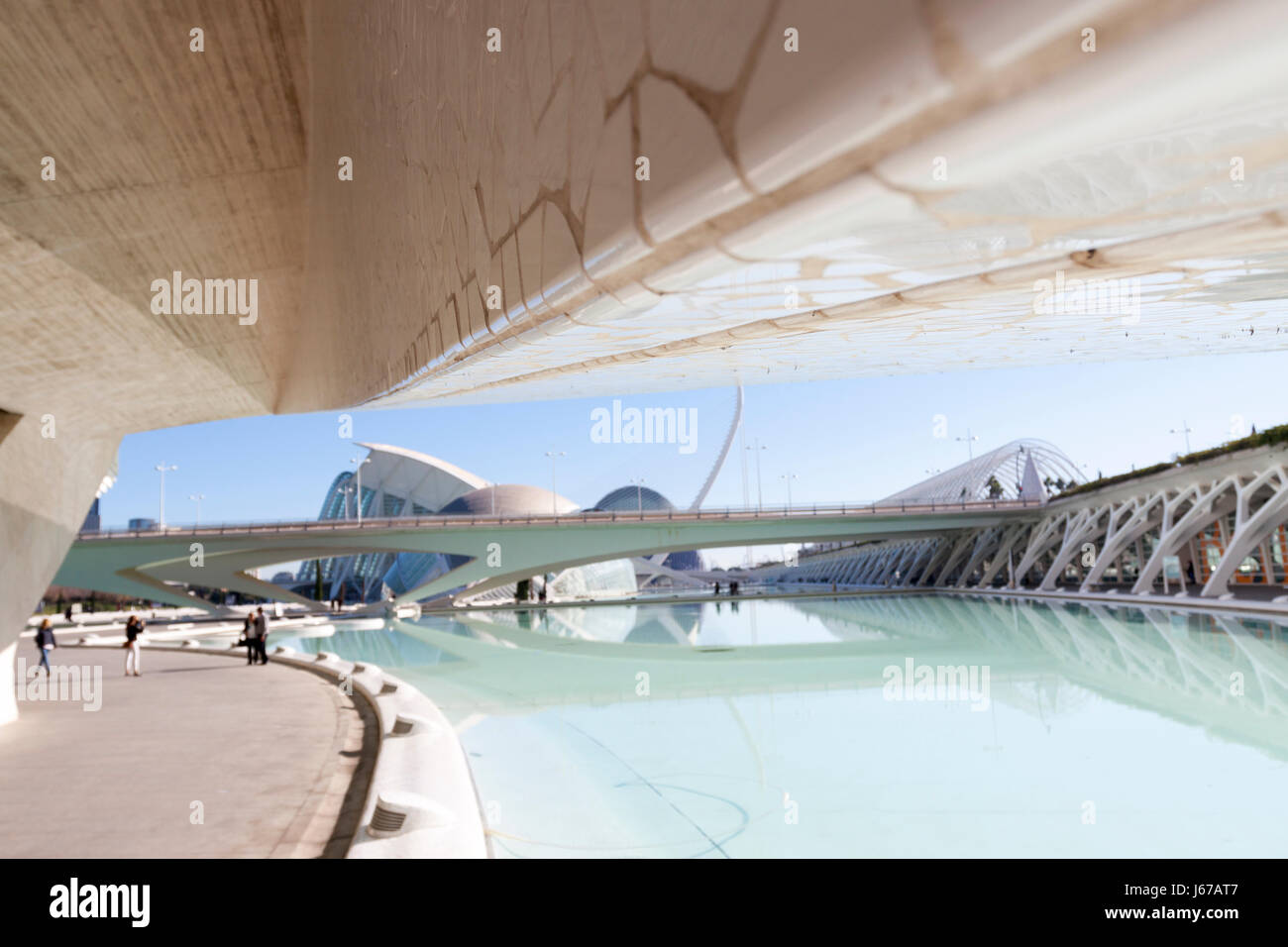 City of Arts and Sciences at sunrise. Valencia, Spain Stock Photo