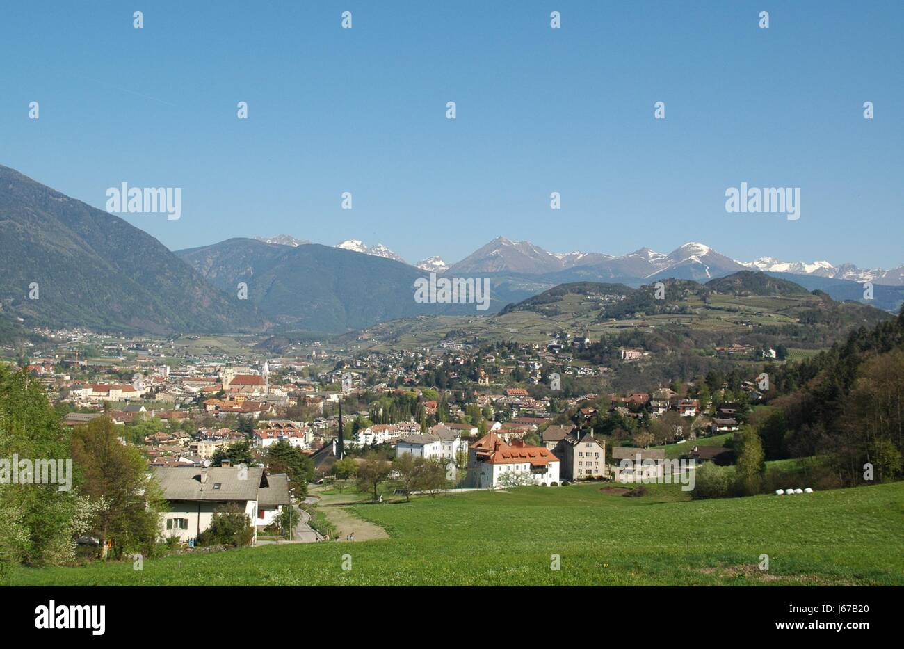 Brixen Spring brixen in spring Stock Photo - Alamy