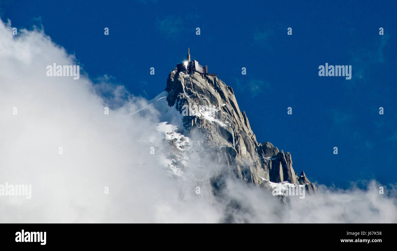 Aiguille du Midi, Mt.Blanc Stock Photo