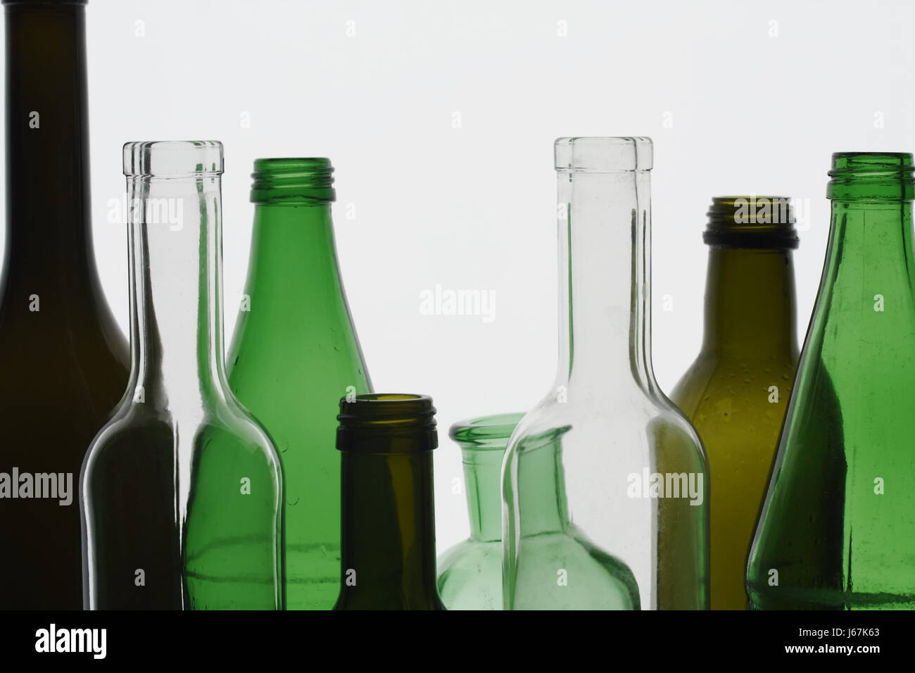 leere Glasflaschen, empty glas-bottles Stock Photo