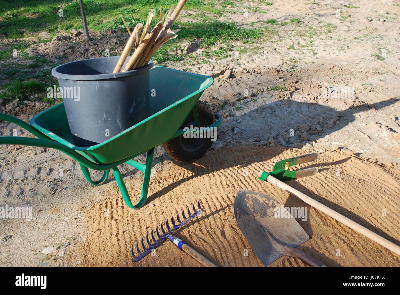 tools wheel agriculture farming farm wheelbarrow shovel rake tool tree