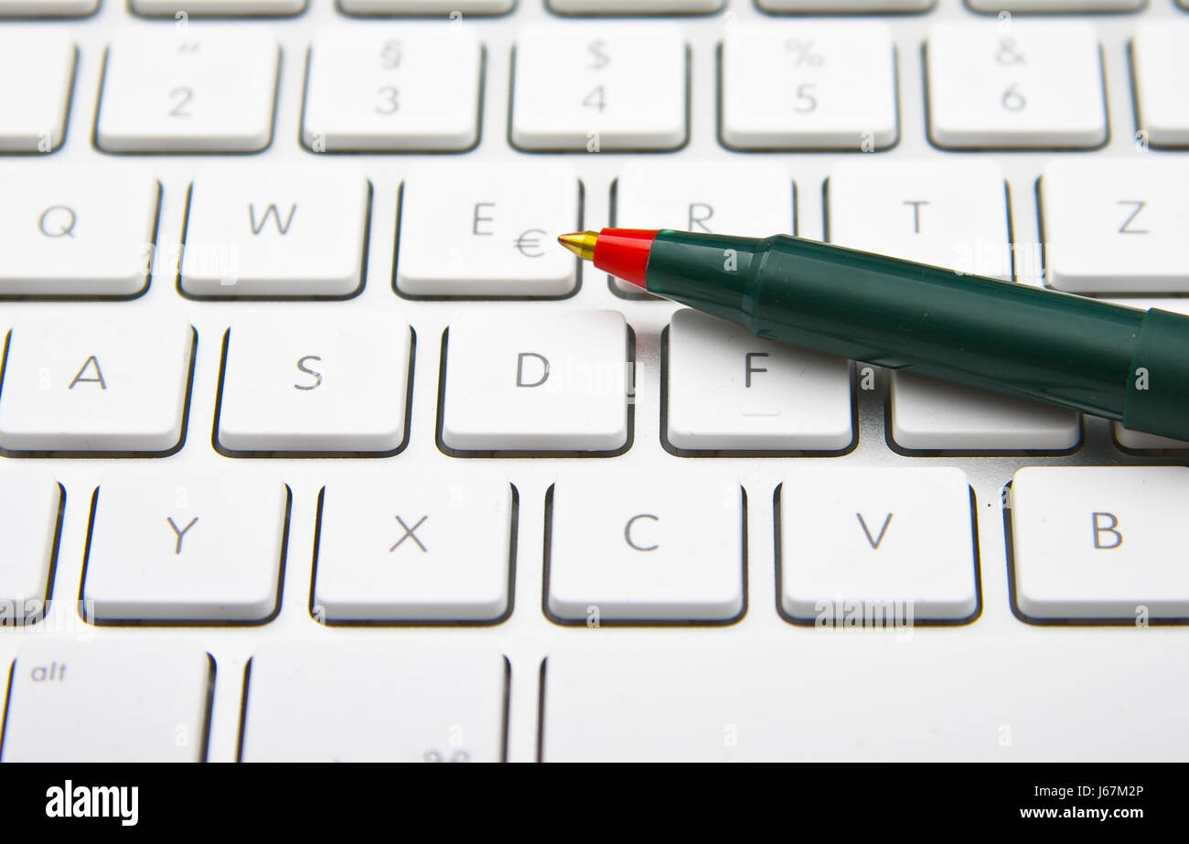 office keyboard letters mac computers computer space green it blank ...