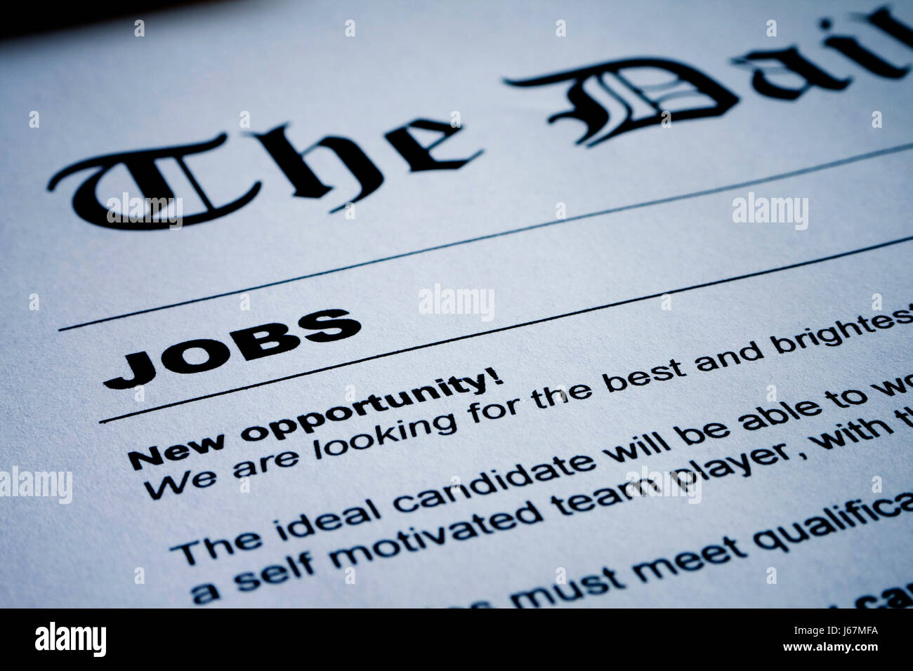 employment newspaper opportunities stock